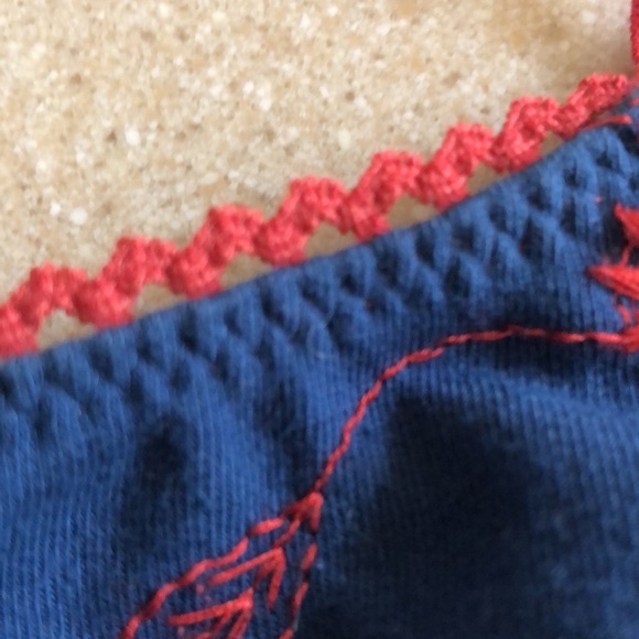 Vintage Y2K Victoria Secrets Country denim stretch crop top bustier - Picture 10 of 16